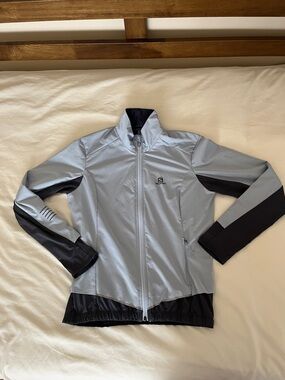 Salomon Light Blue & Gray Softshell Jacket